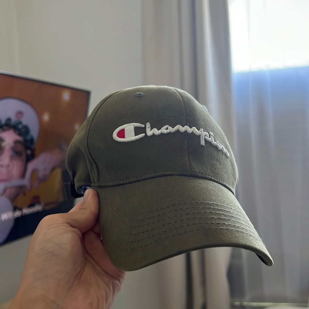 Champion olive green baseball hat